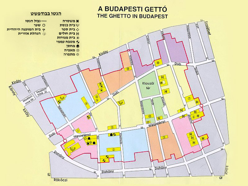 מפת גטו בודפשט